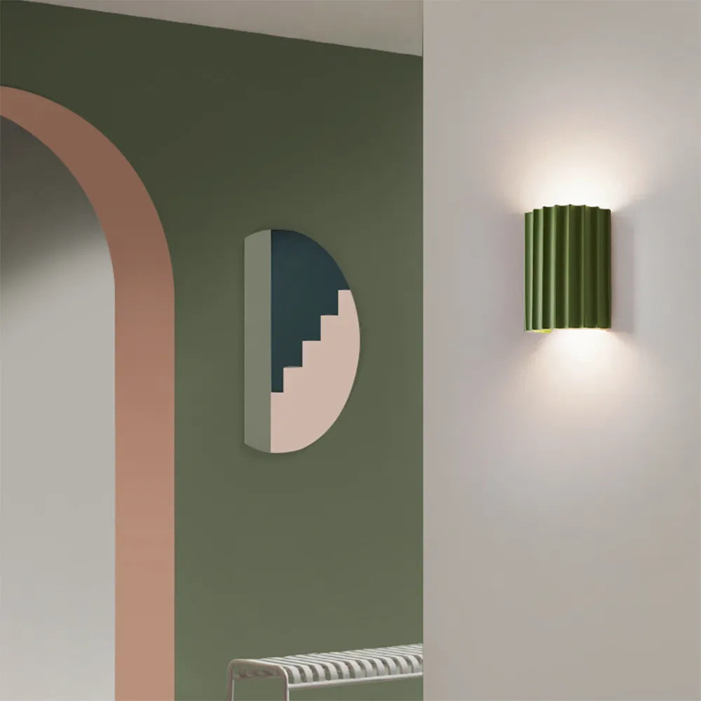 Wandlampe Harz Halbrund Minimalistisch G9 LED Schlafzimmer Flur Wohnzimmer Modern | Restfield
